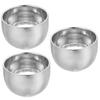 NOLITOY 3pcs Stainless Steel Shaving Bowl Men Double Lather Cup Professional Shave Mug for Safety Razor view 1