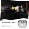 NOLITOY 3pcs Stainless Steel Shaving Bowl Men Double Lather Cup Professional Shave Mug for Safety Razor view 4