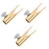 Ipetboom 3pcs Eyebrow Pencil Sharpener Metal Manual Sharpener Dual U-Shaped Slots for Women for Makeup and Eyeliner Pencils Compact and Design view 1