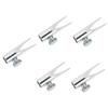 Ipetboom 5pcs Metal Eyebrow Pencil Sharpener Handheld Manual Sharpener for Boys and Girls School Supplies Portable for Artists Students Beginners view 1