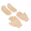 Jauarta Moisturizing Gel Gloves Socks Silicone Exfoliation Hydrating Gel Gloves Sock for Foot Care Skin Color view 4