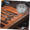 NOLITOY 4pcs Men's Shaving Kit Shaving Bowl and Brush Professional Cup Household Bowl Compact view 3