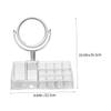 Amosfun Makeup Organizer with Mirror for Lipstick and Cosmetic Storage Dressing Tables and view 2