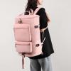 Worparsen Lightweight Travel Bag Fitness Moving Storage Duffel Multifunctional Large Capacity Adjustable Straps Multi Layers Great Load Bearing Shoulder Pink view 4