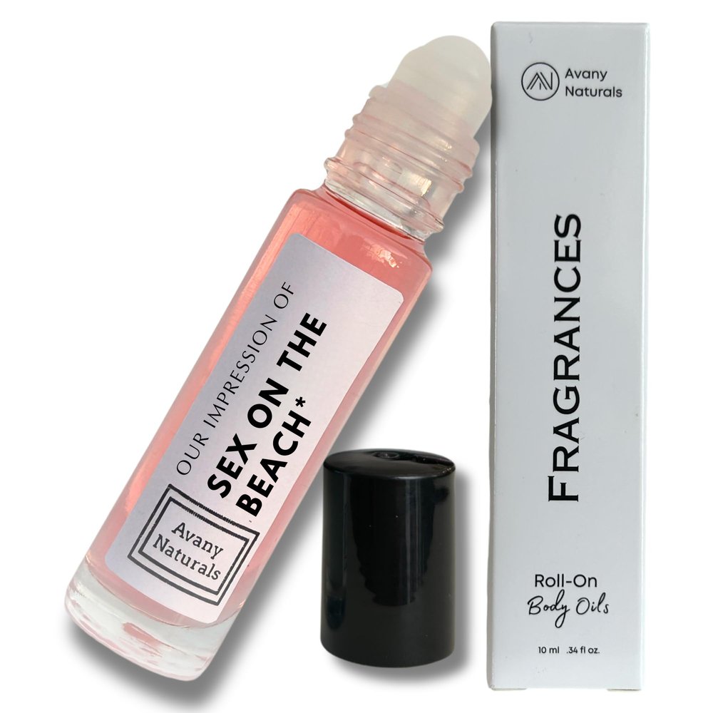 Avany Naturals Sex on the Beach - Scented Body Oils for Women, Roll On Fragrance Samples, Small Travel Size Perfume, Purse Accessories (Sex On The Beach)