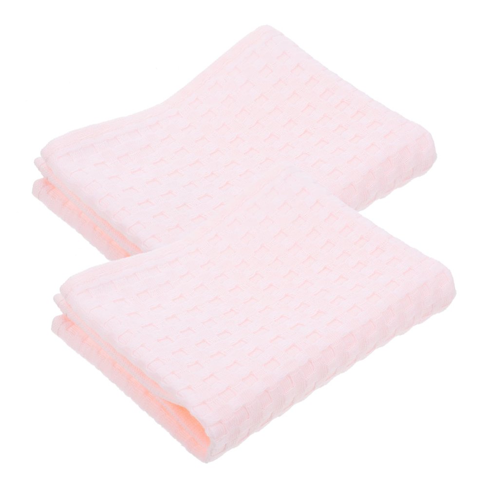 Amosfun 2pcs Gauze Boy Girl's Towel Soft Cotton Face Towel Bathing Facial Wipes
