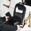 Toiletry Travel Kit for Men  Hanging Shaving Bag with Compartments | Toiletry Kit for Facial Grooming & Hygiene | Ideal for Business Trips, Hotels & Gyms | Water-Resistant Oyster Shell Fabric, Black view 2