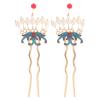 LIFKOME Hairpin Bun Accessory Vintage Hair Chopstick Pearl Hair Pin Set for Women view 2
