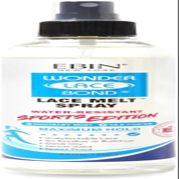 EBIN NEW YORK Wonder Lace Bond Melt Spray 8 Fl Oz Sports Edition  Melting Spray for Lace Wigs with Strong Hold  Rosemary Mint for Scalp Comfort  Water-Resistant for Active Wear