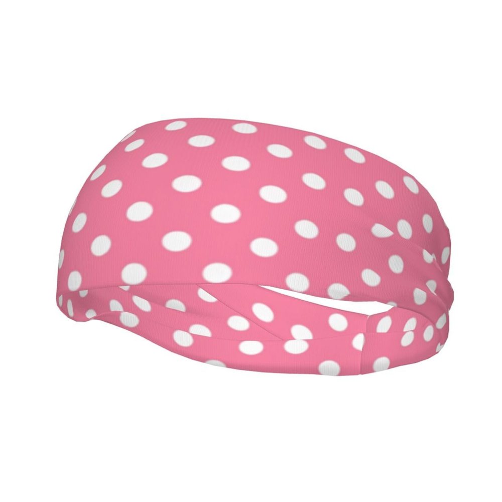 Cute Polka Dots Headbands Non Slip Sweatband Fashion Summer Hair Bands for Tennis,Basketball,Running,Gym,Working Out