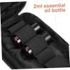 MAGICLULU 3pcs Carrying Case Black Key Oil Bag for Bottles Portable Travel Kit Sturdy Zippers for Use view 2