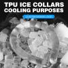 Ice CollarNeck Cooling Tube | Wearable Cooling Neck Wraps for Summer Heat I Hands Free Cold Pack | Reusable Neck Coole (White) view 3