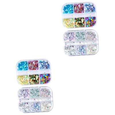 FRCOLOR Irregular Shape Nail Stickers for Creative Nail Decoration for Parties and Festivals Easy to Apply Unique Design