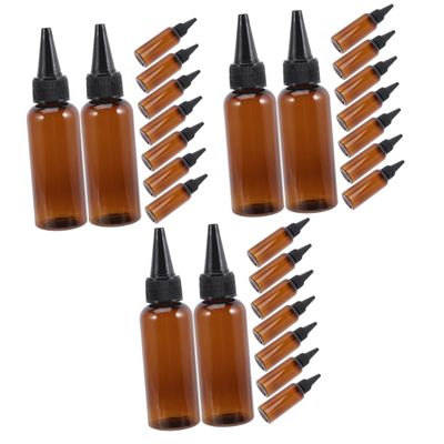 MAGICLULU 30pcs Organic Coconut Oil Hair Applicator Bottle Refillable Squeeze Bottle for Hair Dye