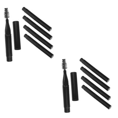 FRCOLOR 12pcs Natural Eyebrow Shaping Tool Travel Makeup Brush Eyelash Applicator and Brow Brushes