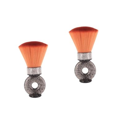 FOMIYES 2pcs Beard Brush for Men Neck Duster Brush for Shaving and Grooming Easy to Clean Handle Stylish Design for Hair Salon and Personal Use