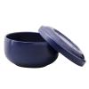 F&Y Stainless Steel Beard Soap Cream Bowl, Washable & Multi Functional, Ideal for Trimming & Foaming, Lasting Shaving Accessory with Blue Finish for Mens Grooming Kit view 4
