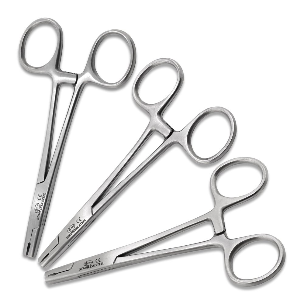 Stainless Steel Body Piercing Pliers: Essential Tool for Belly, Nose, and Ear Piercings (3mm+4mm+5mm)