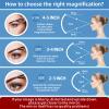 30X Magnifying Mirror with Lights, 6inch Large Makeup Magnifying Mirror, Lighted 30X High Magnifying Mirror, Travel Magnifying Mirror with Lights 30X, Portable LED Magnified Mirror with 3 Suction Cups view 2