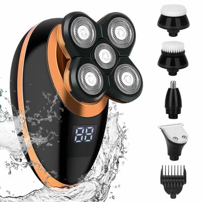 Head Shavers for Bald Men, 5 Heads Floating Electric Shaver Beard Hair Trimmer Bald Shaving Cordless