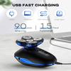 Head Shavers for Bald Men, 5in1 Digital Display Wet Dry Electric Shaver Men Bald Shaving Machine Beard Hair Trimmer Body Facial Electric Razor Rechargeable (Color : Silver) view 4
