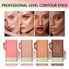 Hulyfw Cream Contour Stick,Versatile Bronzer Facial Contouring Stick,Long Lasting Highlighter Waterproof Facial Shaping,Buildable Highlight Contour Makeup Natural Radiant Look,02 Soft Glow view 2