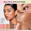 Hulyfw Cream Contour Stick,Versatile Bronzer Facial Contouring Stick,Long Lasting Highlighter Waterproof Facial Shaping,Buildable Highlight Contour Makeup Natural Radiant Look,02 Soft Glow view 3