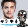 WTCBQC Head Shavers for Bald Men, 5 in 1 Electric Shaver for Men USB Rechargeable IPX5 Ergonomic Design for Men Bald Head Polish Hair Clipper Trimmer, Sliver view 2