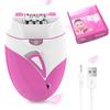Epilator Hair Removal for Women,Women Hair Trimmer Cordless 2 Gear Speed USB Rechargeable Gentle Electric Trimmer for Legs,Underarms,Bikini,Hair,Eyebrow,Lips (Rose red) view 1