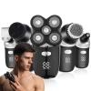 WTCBQC Head Shavers for Bald Men, Waterproof Electric Shaver for Men Beard Hair Trimmer Electric Razor Rechargeable Shaving Machine for Bald Head view 3