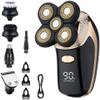 WTCBQC Head Shavers for Bald Men, Electric Razor for Men Professional Waterproof Head Shavers with Wet and Dry 5 Heads Fast Charging Shaving Side 5D Floating, Black view 1