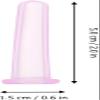 5Pcs Colorful Facial Cupping Set Silicone Face Anti Aging Massage Cupping Cups Anti- Aging Beauty Tool for Face Eye Neck Back Body Massage, Face, Skin Care, Face view 2