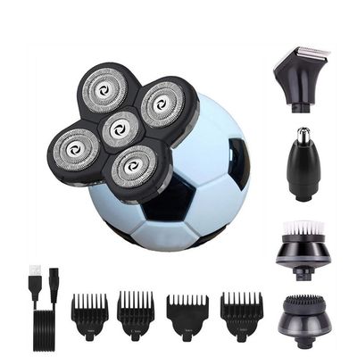 Head Shavers for Bald Men, 5-in-1 Electric Football Shaver for Men Bald Head Razor Grooming Kit Multifunctional Cordless Hair Clippers Rotary Shavers
