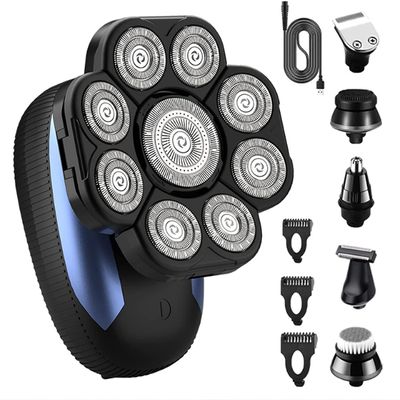 WTCBQC Head Shavers for Bald Men, 9D Shaver for Bald Men Rechargeable Rotary Shaver Cordless Beauty Shaver Kit for Wet and Dry Head Shaving Trimmer
