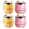 4 Pcs Honey Lip Balm, Strawberry Apple Lip Mask, Moisturizing Lip Sleeping Mask, Hydrate Repair Prevent Dry Cracked Lip (2 Pack Strawberry + 2 Pack Honey) view 1