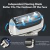 WTCBQC Head Shavers for Bald Men, Reciprocating Electric Shaver 3 Blade Shaving System USB Rechargeable Shaving Machine for Men Razor Shaver Barber Electric (Color : Silver) view 3