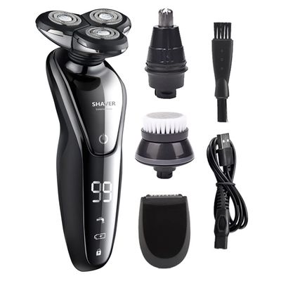Head Shavers for Bald Men, 4 in 1 Electric Shaver for Men 4D Electric Beard Trimmer USB Rechargeable Professional Hair Trimmer Hair Cutter Razor for Men