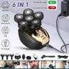 Head Shavers for Bald Men, 4D Floating Heads Electric Shaver USB Rechargeable Hair Clipper Nose Ear Hair Trimmer Men Bald Head Shaver Facial Cleaning Brush view 2