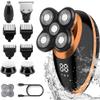 Head Shavers for Bald Men, 5 in 1 Wet Dry Electric Shaver for Men Beard Hair Trimmer Electric Razor Rechargeable Bald Shaving Machine LCD Display Grooming kit view 1