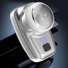 WTCBQC Head Shavers for Bald Men, IPX7 Waterproof Wet Dry Double Use Portable Electric Mini Shaver for Men Short Beard Rechargeable Travel Electric Razor Digital Display, Silver view 3