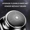 WTCBQC Head Shavers for Bald Men, IPX7 Waterproof Wet Dry Double Use Portable Electric Mini Shaver for Men Short Beard Rechargeable Travel Electric Razor Digital Display, Silver view 4