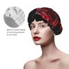 Red And Roses Fashion Joker Bath Hat,Reusable Double Bath Hat,Enjoy A More Advanced Bathing Experience view 4