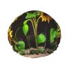 SSIMOO Three Sunflowers On Wooden Fashion Joker Bath Hat,Reusable Double Bath Hat,Enjoy A More Advanced Bathing Experience view 1