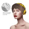 SSIMOO Three Sunflowers On Wooden Fashion Joker Bath Hat,Reusable Double Bath Hat,Enjoy A More Advanced Bathing Experience view 4