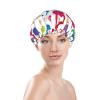 Colorful Music Notes 1 Fashion Joker Bath Hat,Reusable Double Bath Hat,Enjoy A More Advanced Bathing Experience view 3