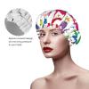 Colorful Music Notes 1 Fashion Joker Bath Hat,Reusable Double Bath Hat,Enjoy A More Advanced Bathing Experience view 4