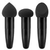 AKOAK 3 Pcs Foundation Sponge Puff, Mushroom Makeup Sponge Mix Sponge Makeup Puff Band Handle, Face Sponge BB Cream Foundation Makeup Tool (Black) view 1