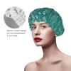 Dolphins Flowers Sea Starfish Coral Seashell Fashion Joker Bath Hat,Reusable Double Bath Hat,Enjoy A More Advanced Bathing Experience view 4