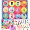 Bath Bombs for Kids with Surprise Inside Princess Toys Natural Bath Bombs Handmade Spa Organic Bubble Bath Bomb Bath Fizzy with Jewelry Set Girls Birthday Christmas Gift view 1