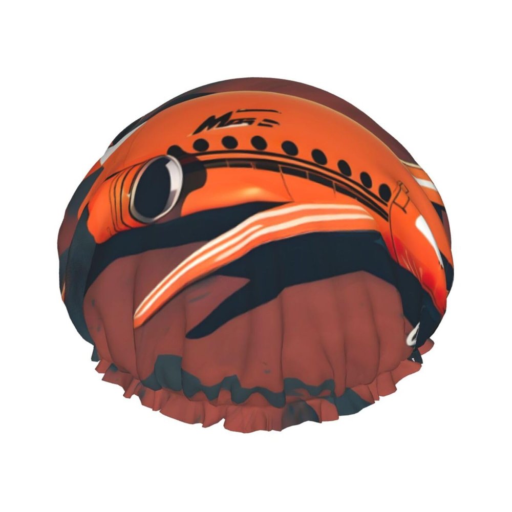 Mars Planet 1 Fashion Joker Bath Hat,Reusable Double Bath Hat,Enjoy A More Advanced Bathing Experience